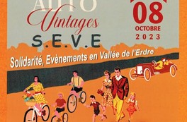 Affiche Erdre auto vélo vintage | Joué-sur-Erdre