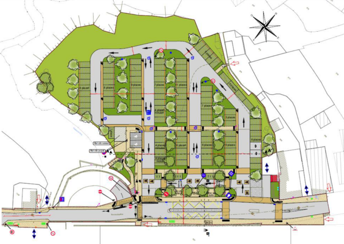 Plan du projet d'extension de la halte ferroviaire du Cellier dans l'environnement Plan du projet d'extension de la halte ferroviaire du Cellier dans l'environnement