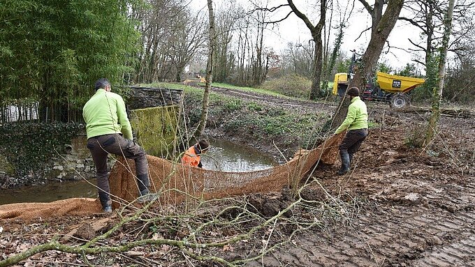 Travaux sur les berges