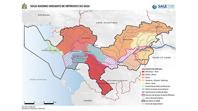 carte du sage estuaire de la Loire