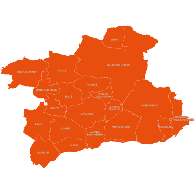 Carte du Pays d'Ancenis