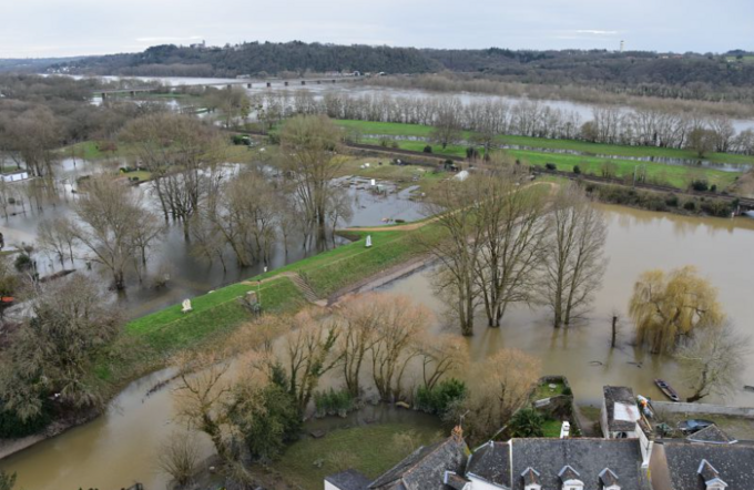 Crue de la Loire à Oudon