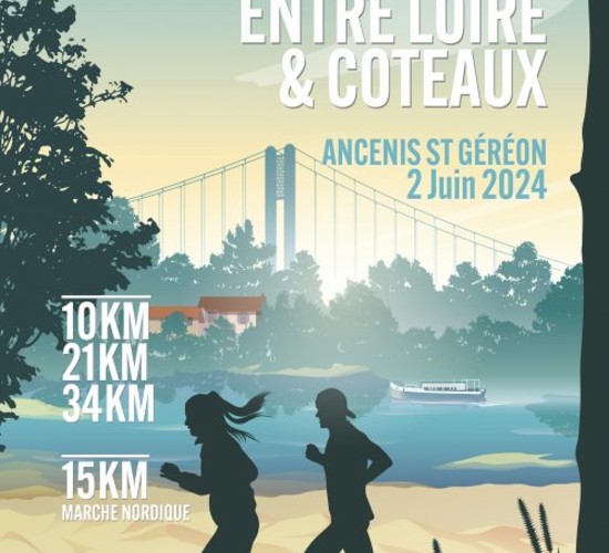 affiche Courses nature entre Loire et Coteaux 2024 - Ancenis-Saint-Géréon