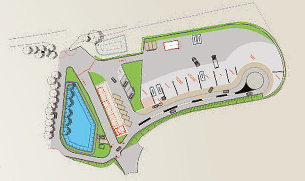 Plan des travaux de la déchèterie de Mésanger Plan des travaux de la déchèterie de Mésanger