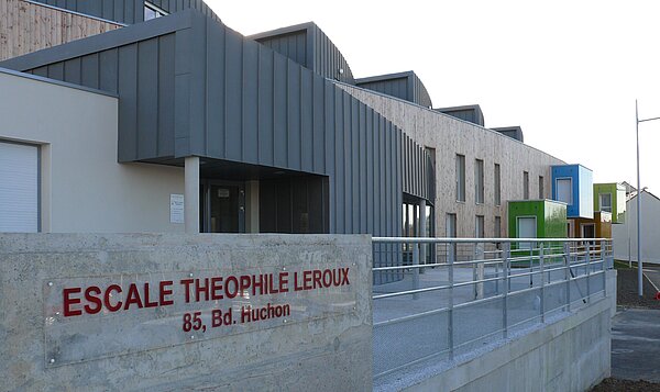 Escale Théophile Leroux à Ancenis-Saint-Géréon Façade du FJT d'Ancenis
