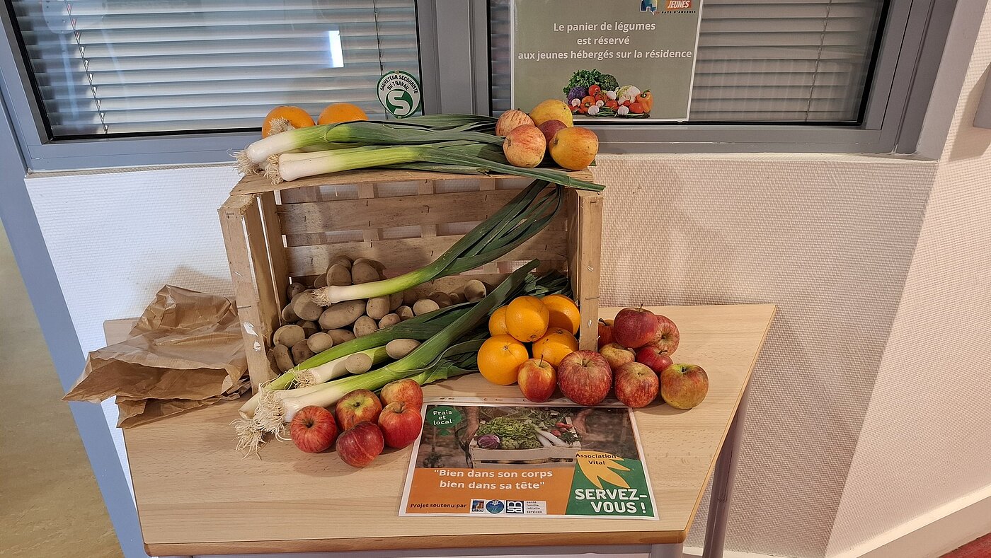 Panier de fruits et légumes