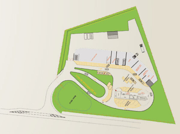 Plan des travaux de la déchèterie de Ligné Plan des travaux de la déchèterie de Ligné