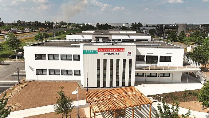 L'Espace Entreprendre en Pays d'Ancenis Vue aérienne de l'Espace Entreprendre en Pays d'Ancenis