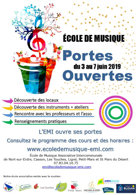 Portes Ouvertes de l'EMI pour les inscriptions 2019-2020
