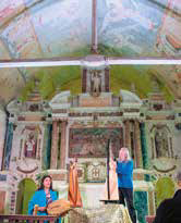 Concert Harpes au Max de Ars Celtica, Saint-Sulpice-des-Landes, mai 2016, en l’église du Vieux-Bourg avec ses peintures murales d’anges musiciens
